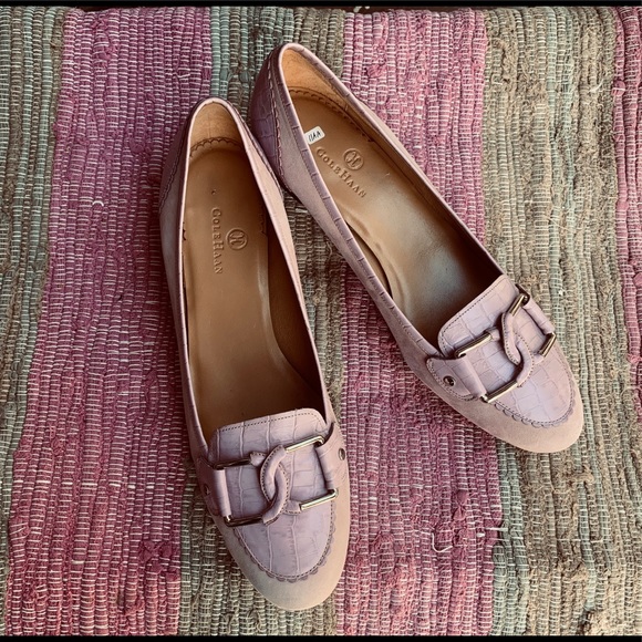 Colle Haan pink loafer shoes size 11 AA - Picture 1 of 14